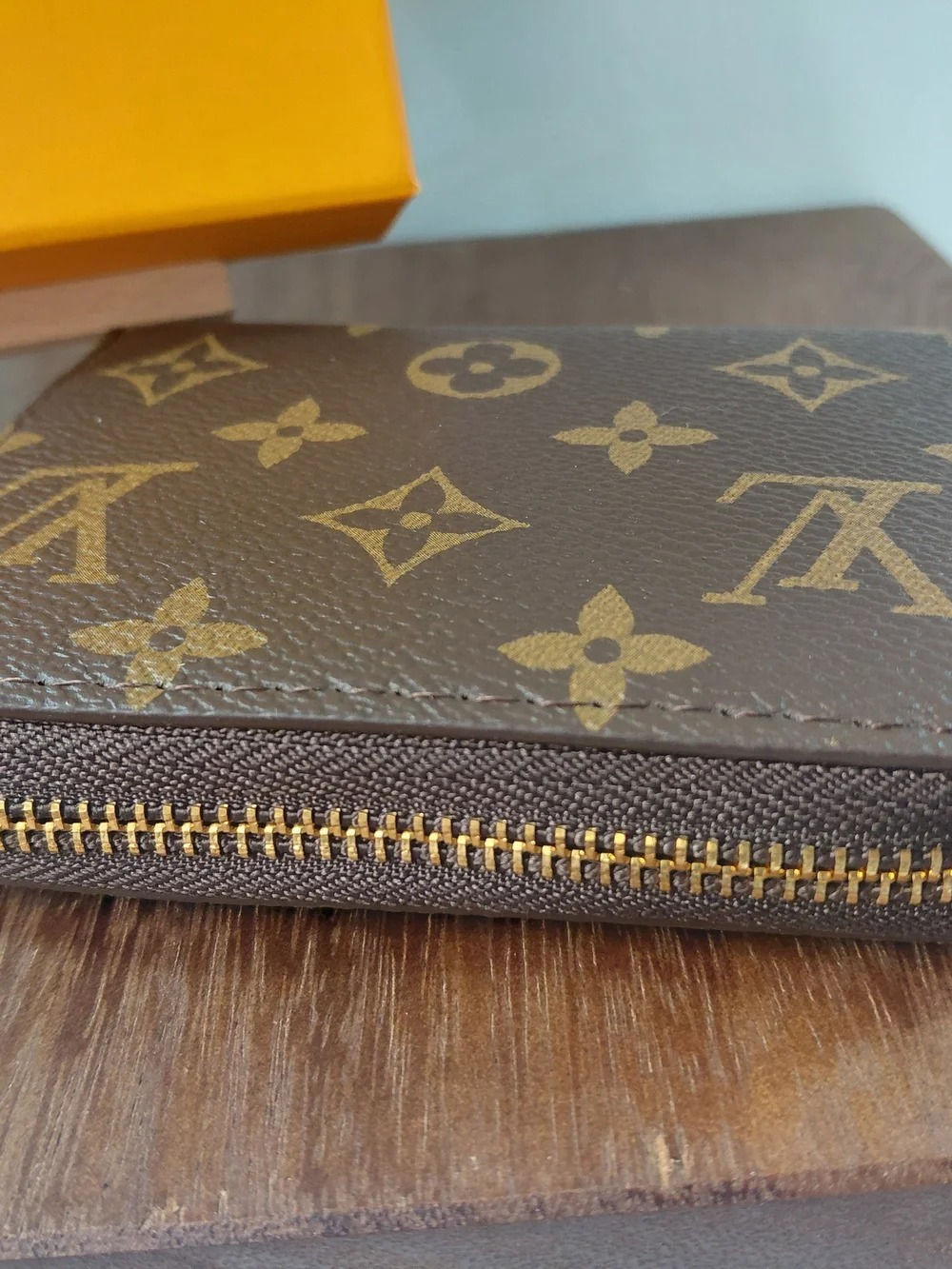 Louis Vuitton Monogram Zippy Zip Around Wallet-Coin Purse Brown